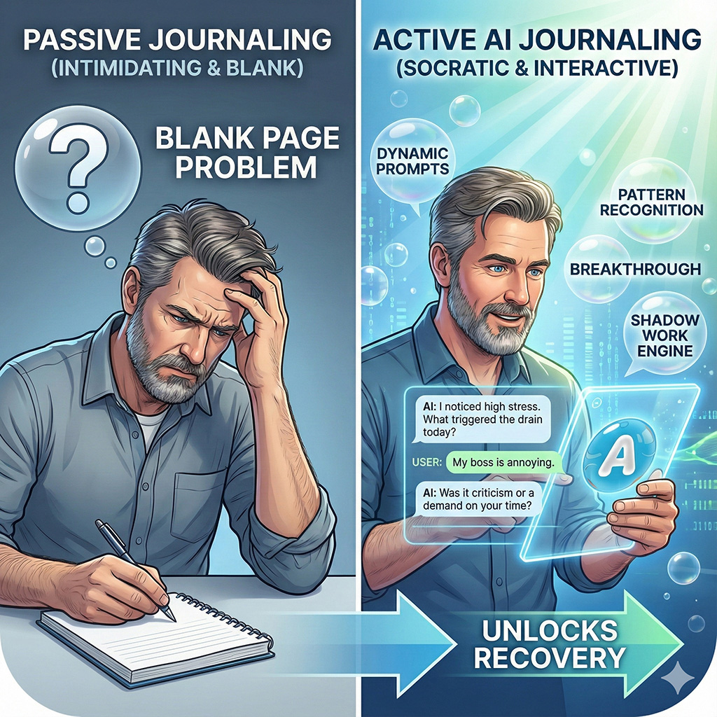Active AI Journaling Unlocks Recovery